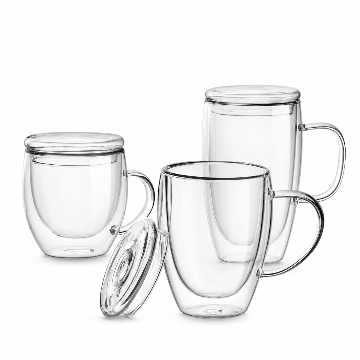 Double Wall Glass Cup 250-450ml for OEM wholesale glassware projects