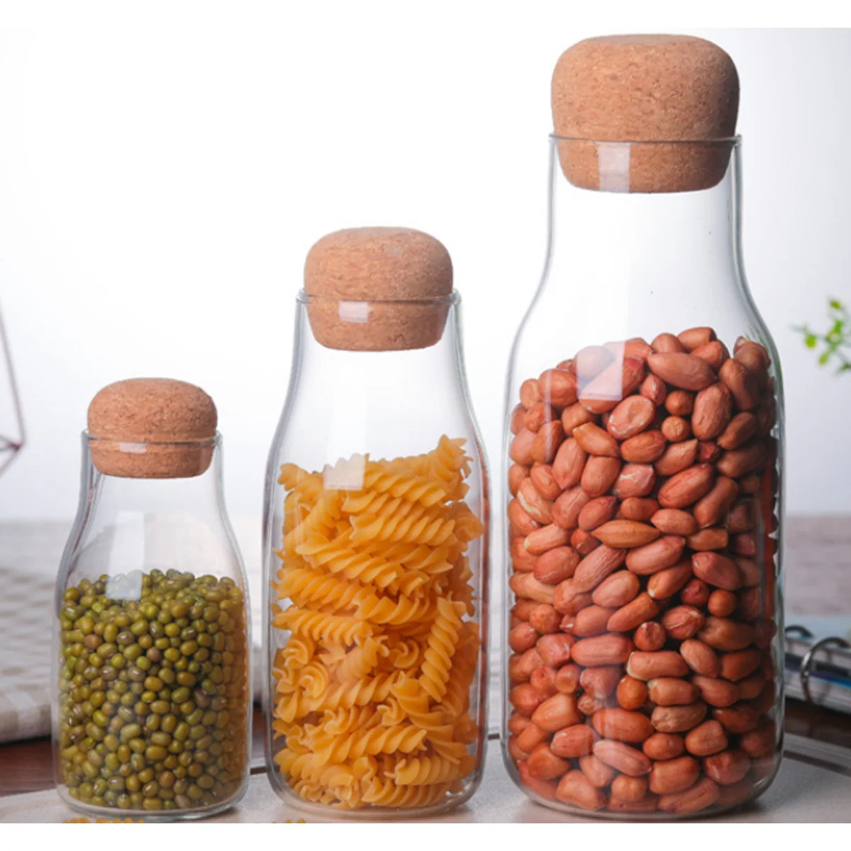 Drift Bottle Glass Storage Jar Family, catalog model CS9004