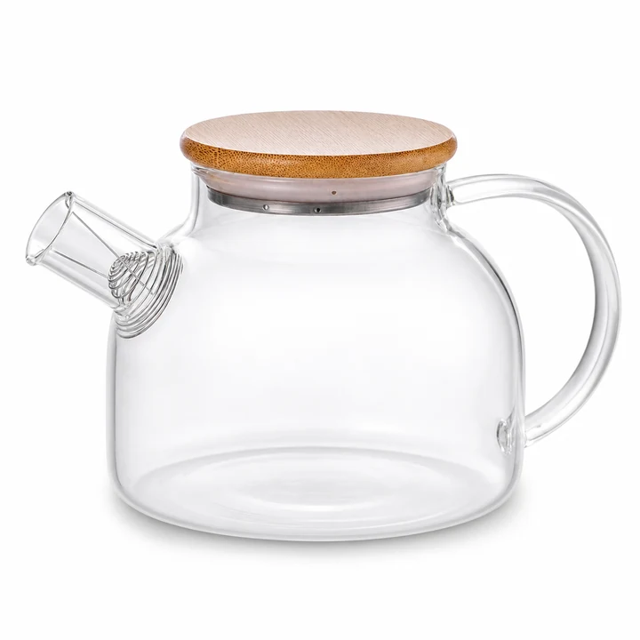 Glass Pitcher with Wooden Lid catalog product image for wholesale review