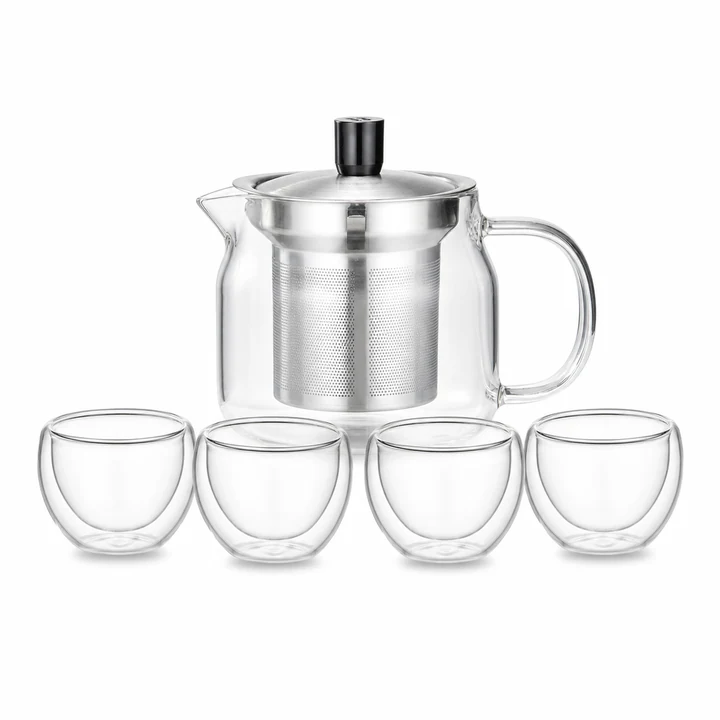 Glass Teapot Set 450-1000ml for OEM wholesale glassware projects