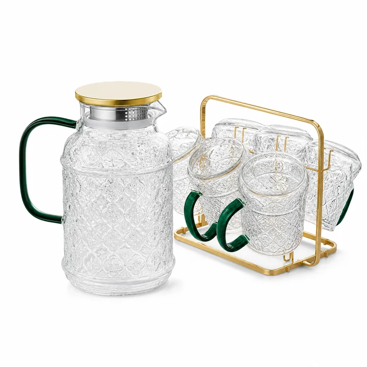 Glass Water Pitcher and Cup Set catalog product image for wholesale review
