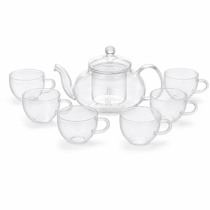Heat Resistant Glass Teapot 600-1000ml catalog product image for wholesale review