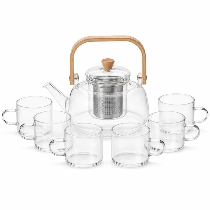 1 L Glass Teapot with Removable Stainless Steel Infuser catalog product image for wholesale review