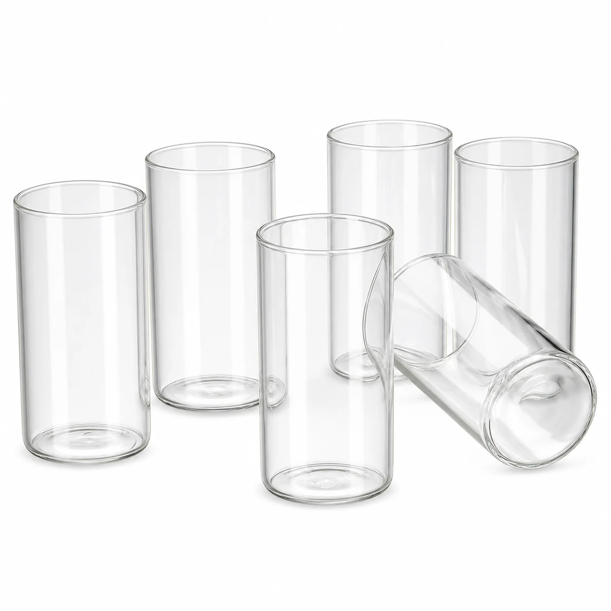 12-Piece Ribbed Highball and Rocks Glass Set with a related real Guangyi supply catalog reference