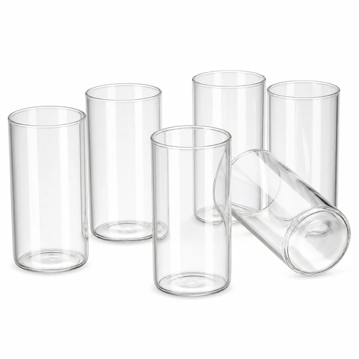 Straight Glass Cup Set 250-400ml catalog product image for wholesale review